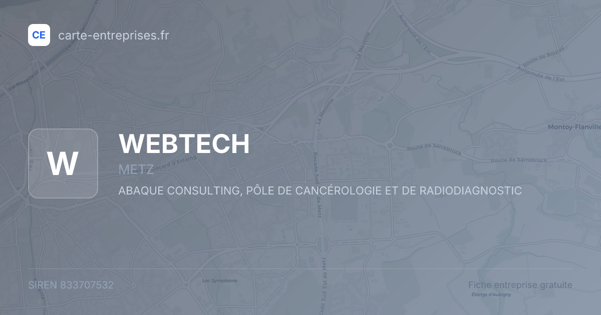 WEBTECH — 833707532 — fiche entreprise
