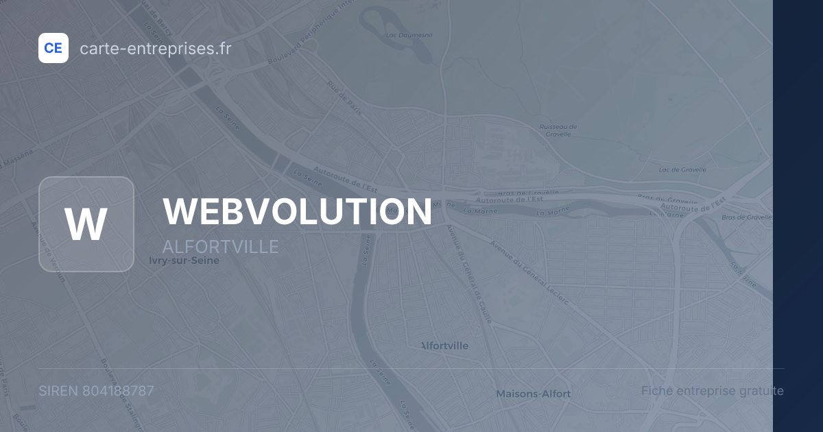 WEBVOLUTION — 804188787 — fiche entreprise