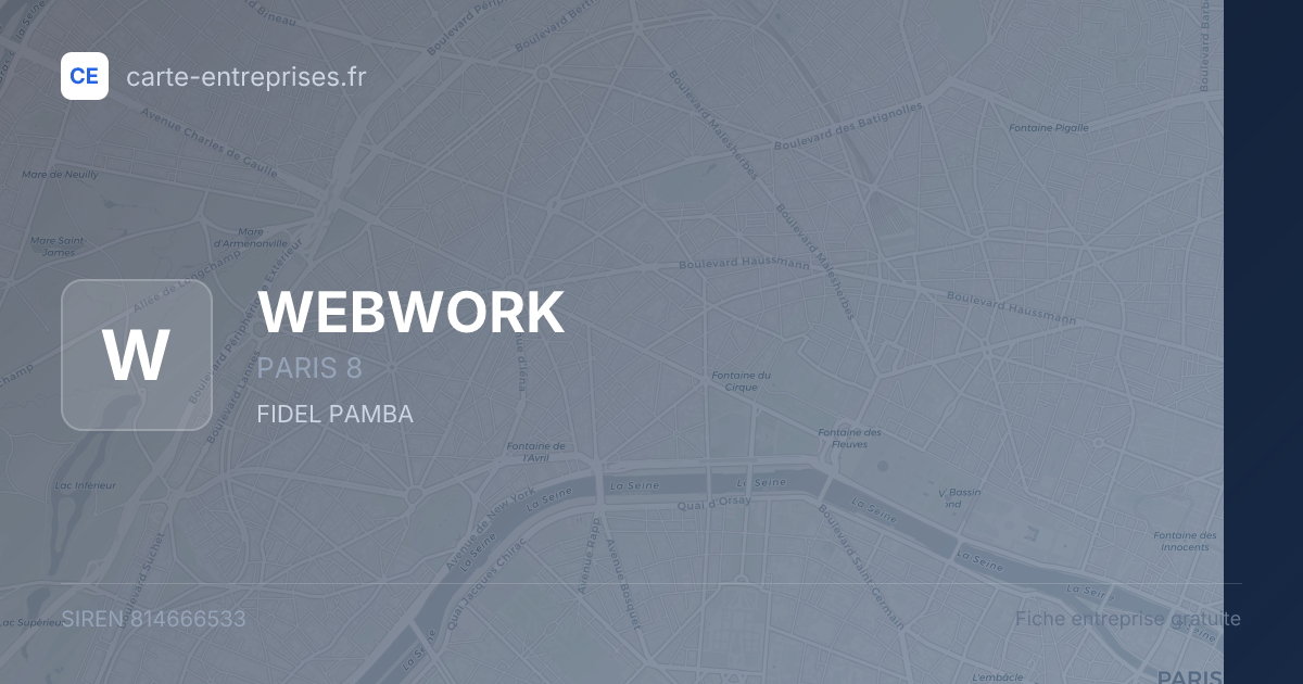 WEBWORK — 814666533 — fiche entreprise