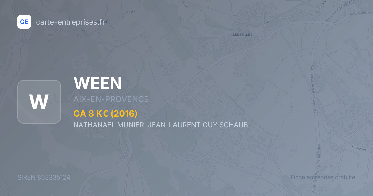 WEEN — 803335124 — fiche entreprise