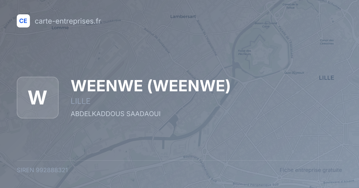 WEENWE — 992888321 — fiche entreprise