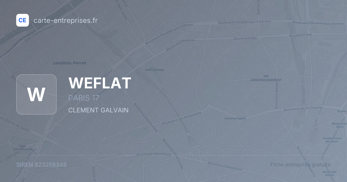 WEFLAT — 823258348 — fiche entreprise