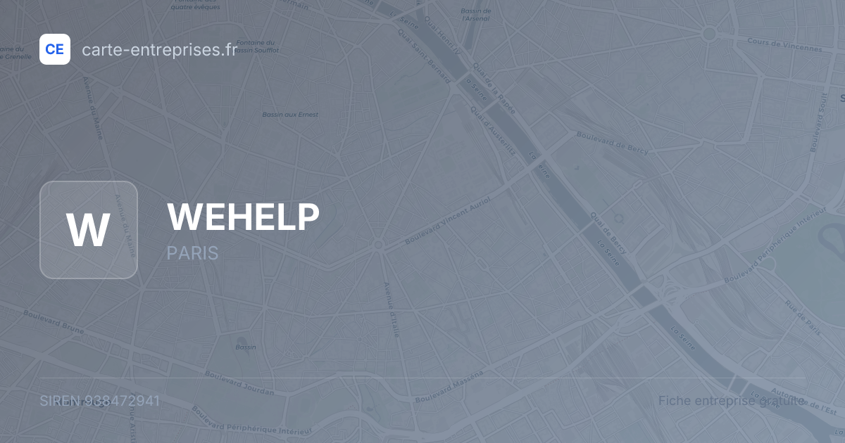 WEHELP — 938472941 — fiche entreprise
