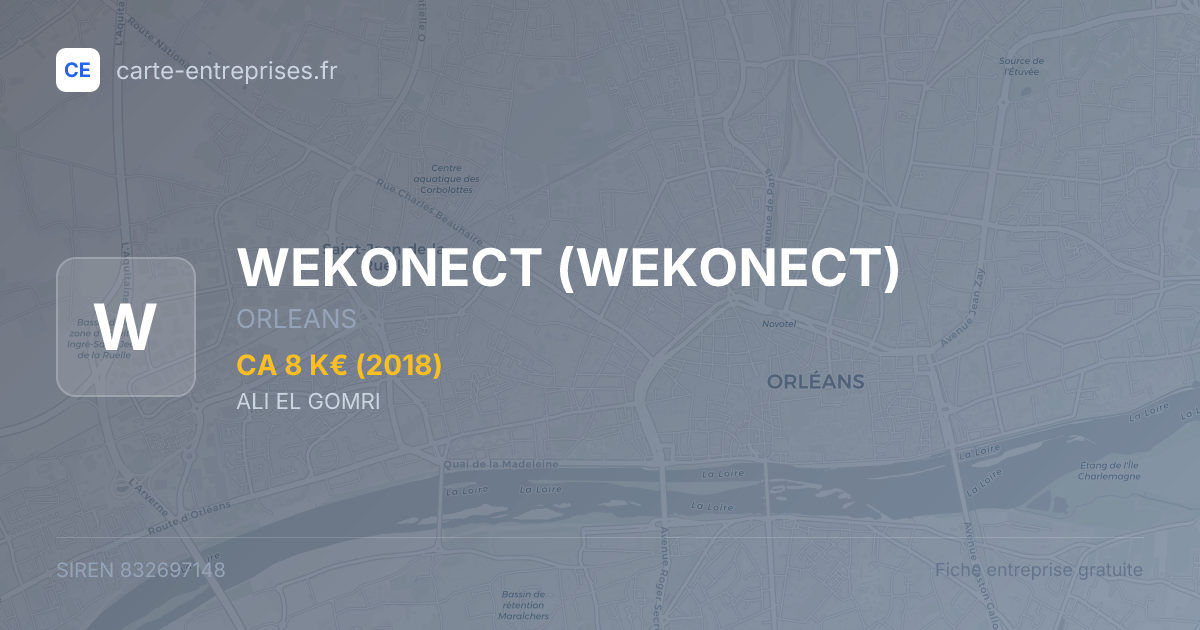WEKONECT — 832697148 — fiche entreprise