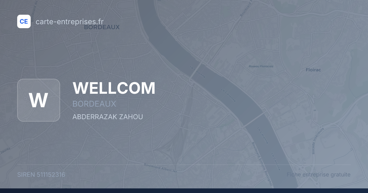 WELLCOM — 511152316 — fiche entreprise