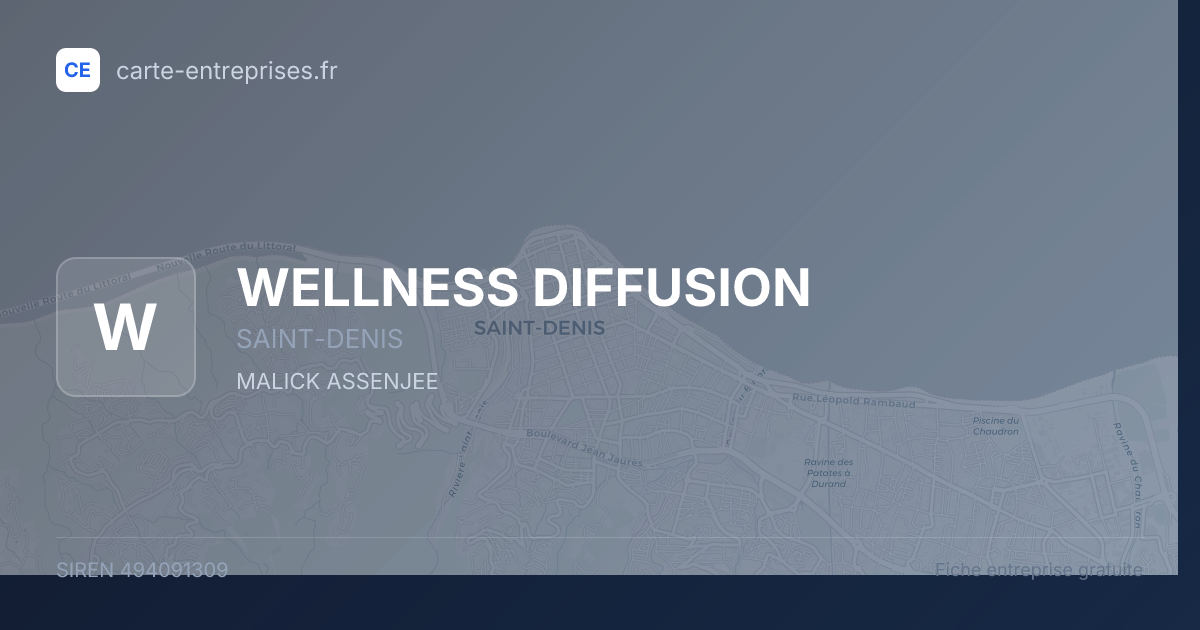 WELLNESS DIFFUSION — 494091309 — fiche entreprise