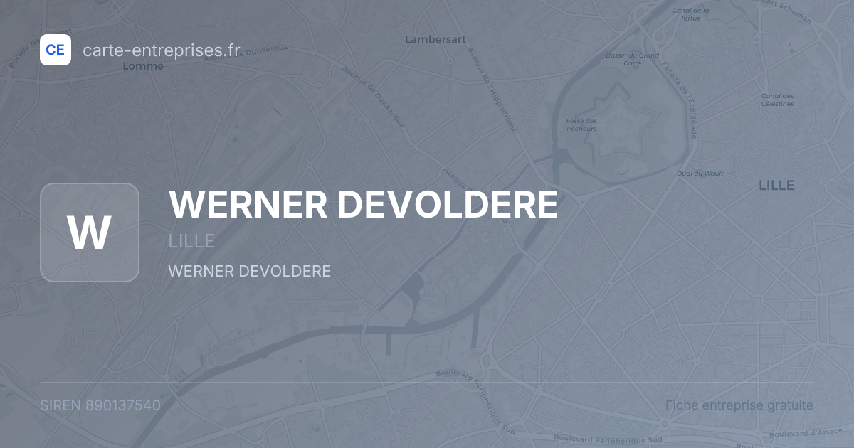 WERNER DEVOLDERE — 890137540 — fiche entreprise