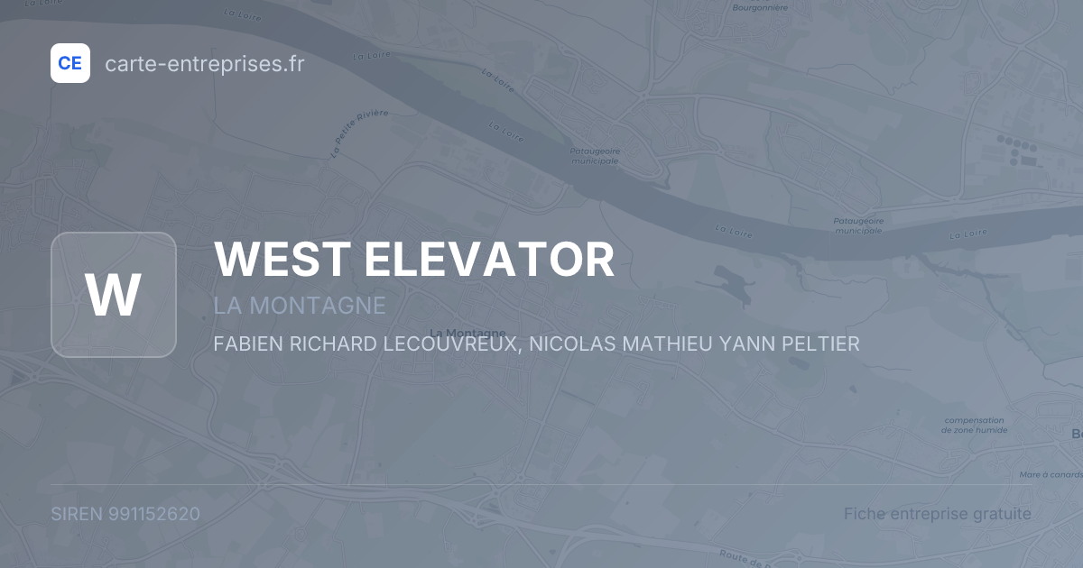 WEST ELEVATOR — 991152620 — fiche entreprise