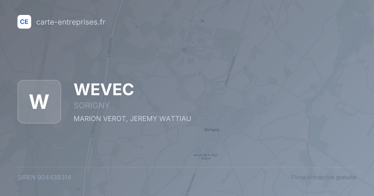 WEVEC — 904438314 — fiche entreprise