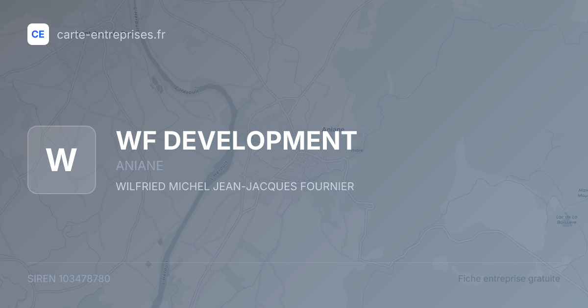 WF DEVELOPMENT — 103478780 — fiche entreprise