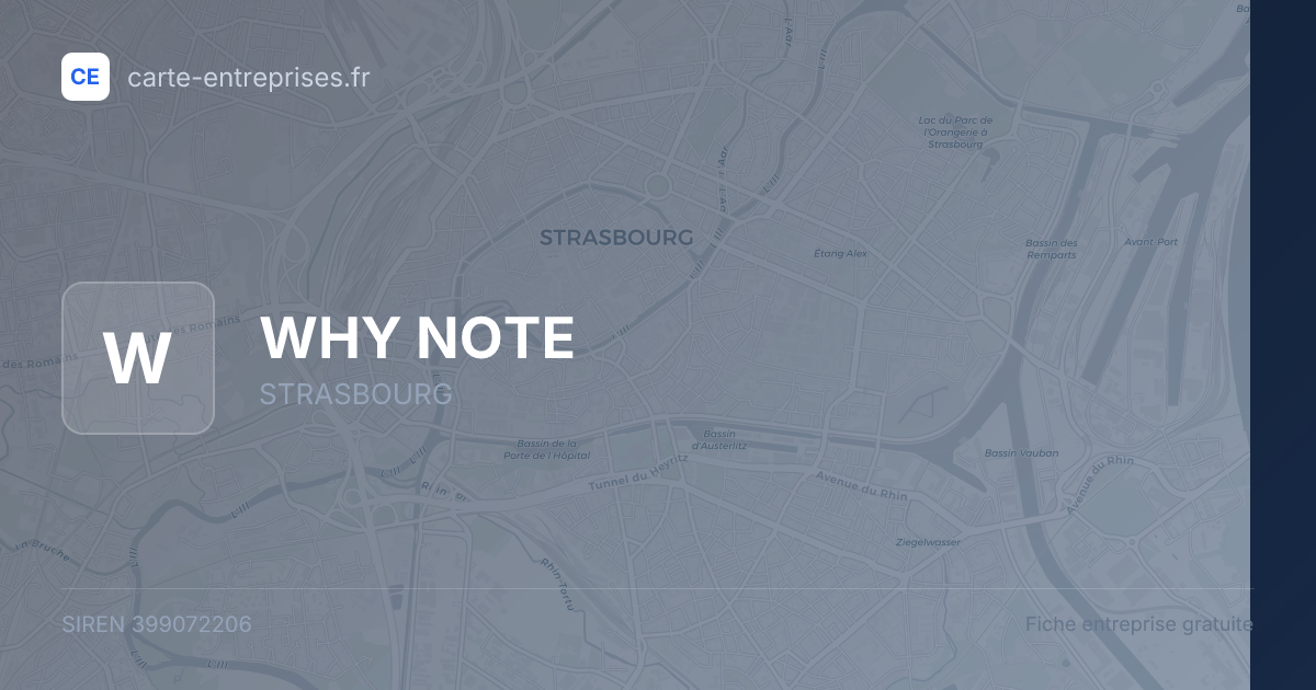 WHY NOTE — 399072206 — fiche entreprise
