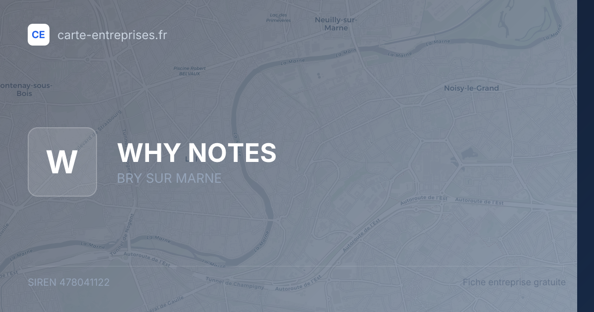 WHY NOTES — 478041122 — fiche entreprise