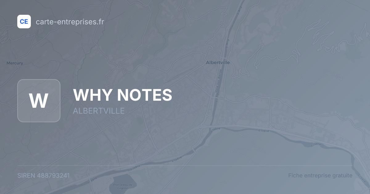 WHY NOTES — 488793241 — fiche entreprise