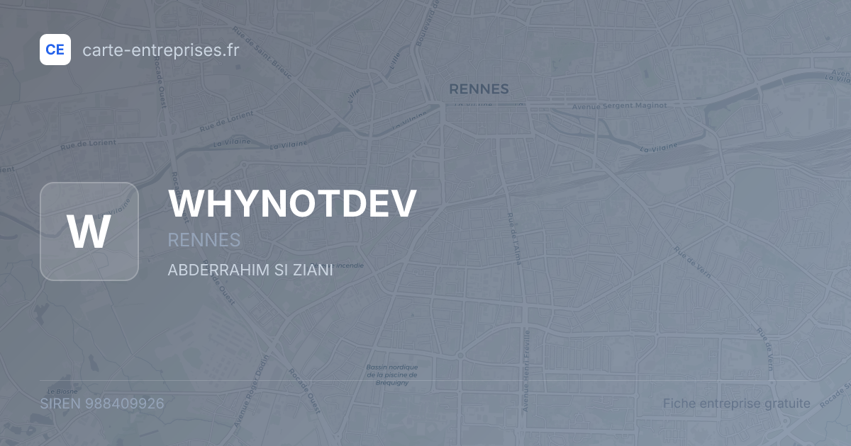 WHYNOTDEV — 988409926 — fiche entreprise