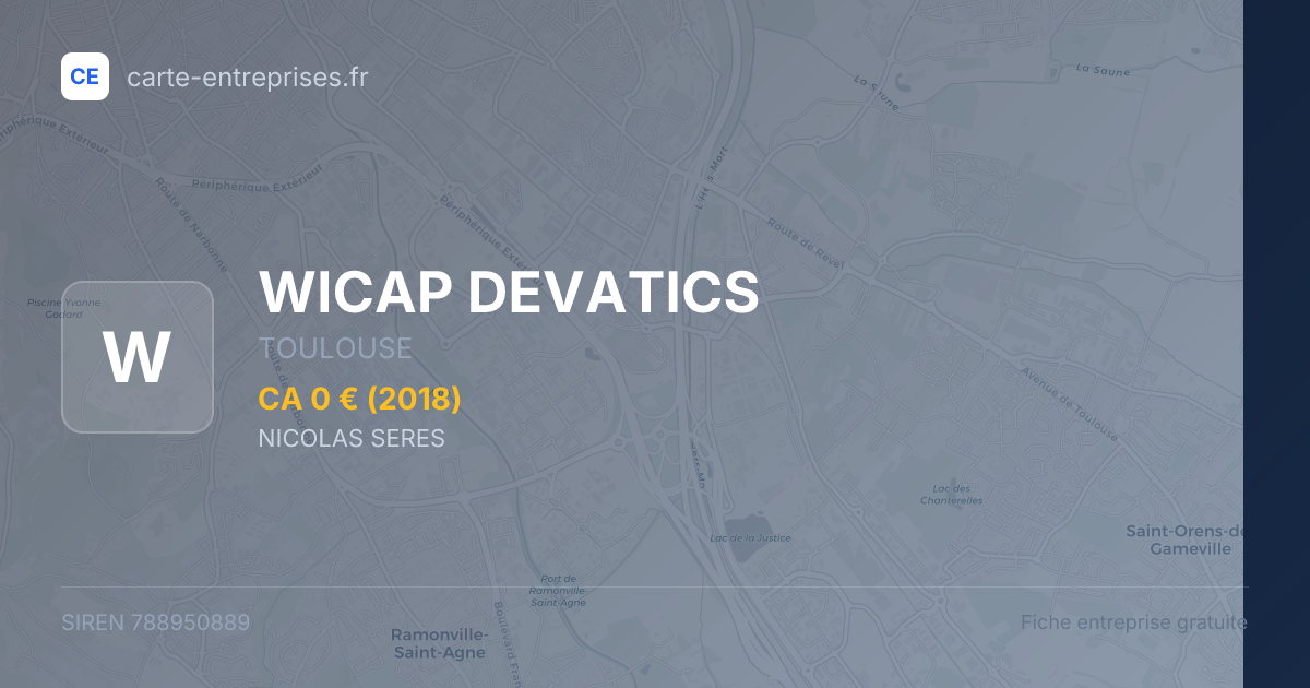 WICAP DEVATICS — 788950889 — fiche entreprise