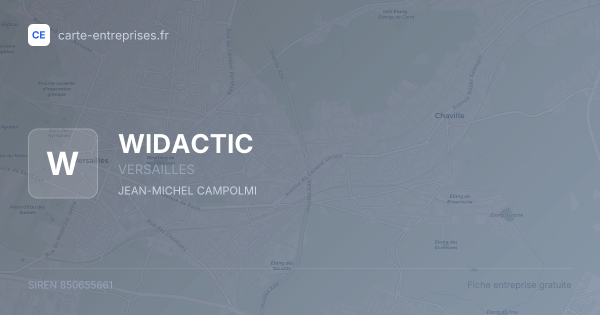 WIDACTIC — 850655861 — fiche entreprise
