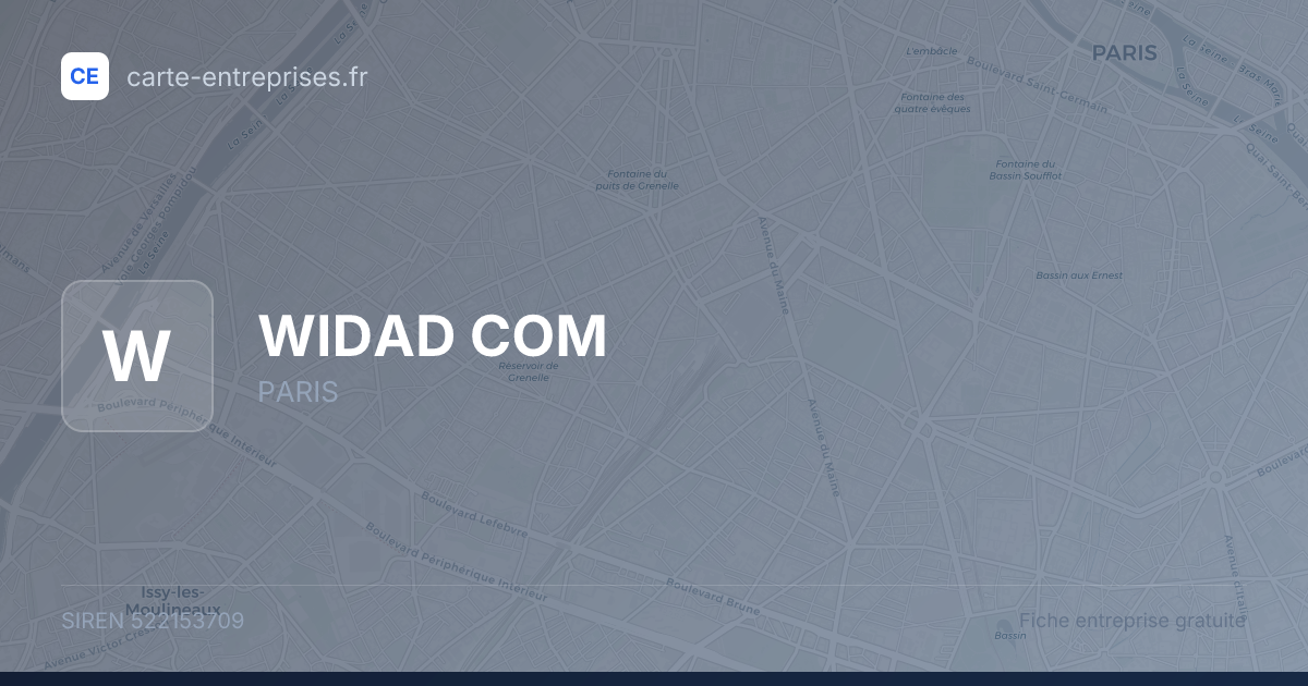 WIDAD COM — 522153709 — fiche entreprise