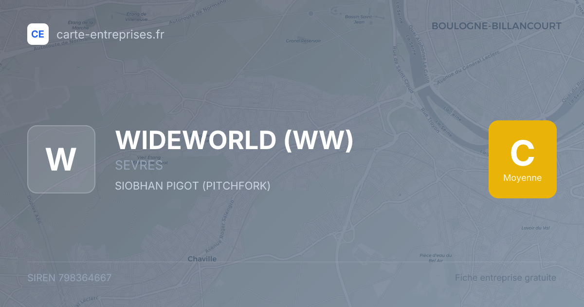WIDEWORLD (WW) — 798364667 — fiche entreprise
