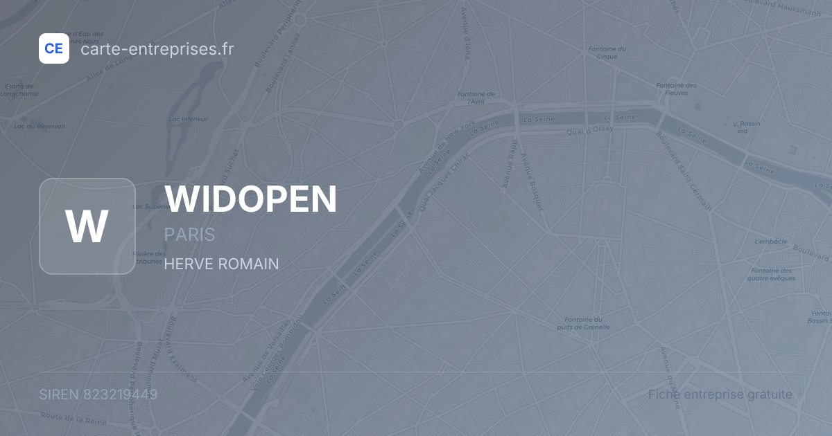 WIDOPEN — 823219449 — fiche entreprise