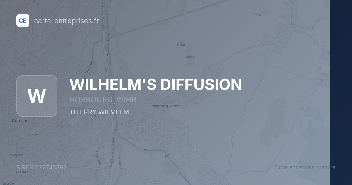 WILHELM'S DIFFUSION — 522745892 — fiche entreprise