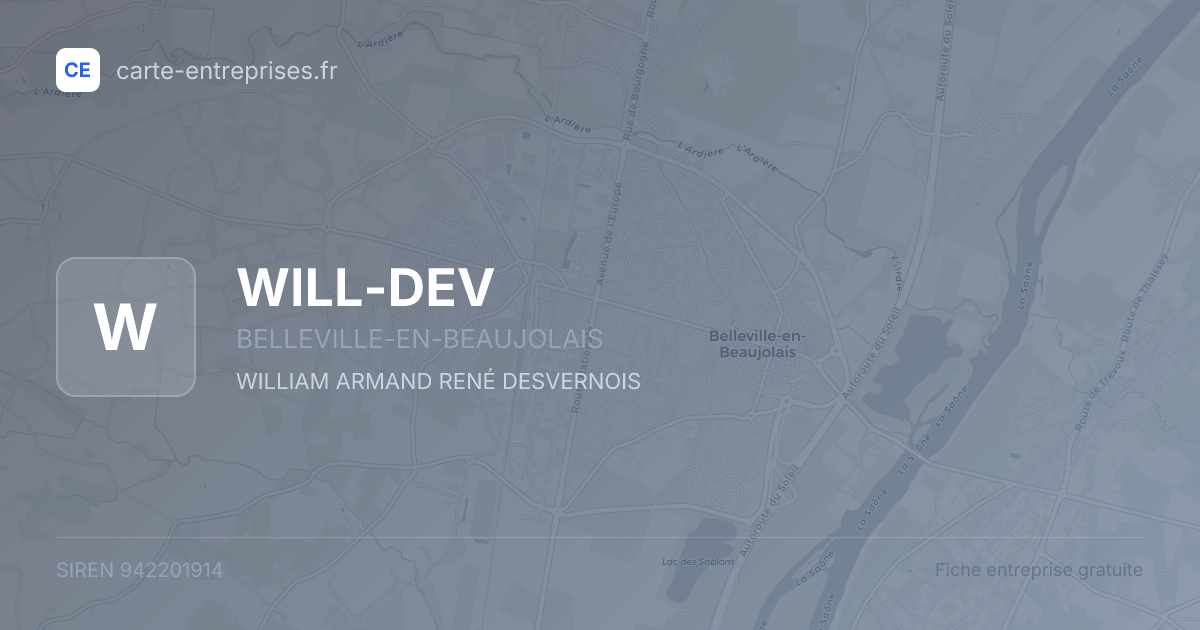 WILL-DEV — 942201914 — fiche entreprise