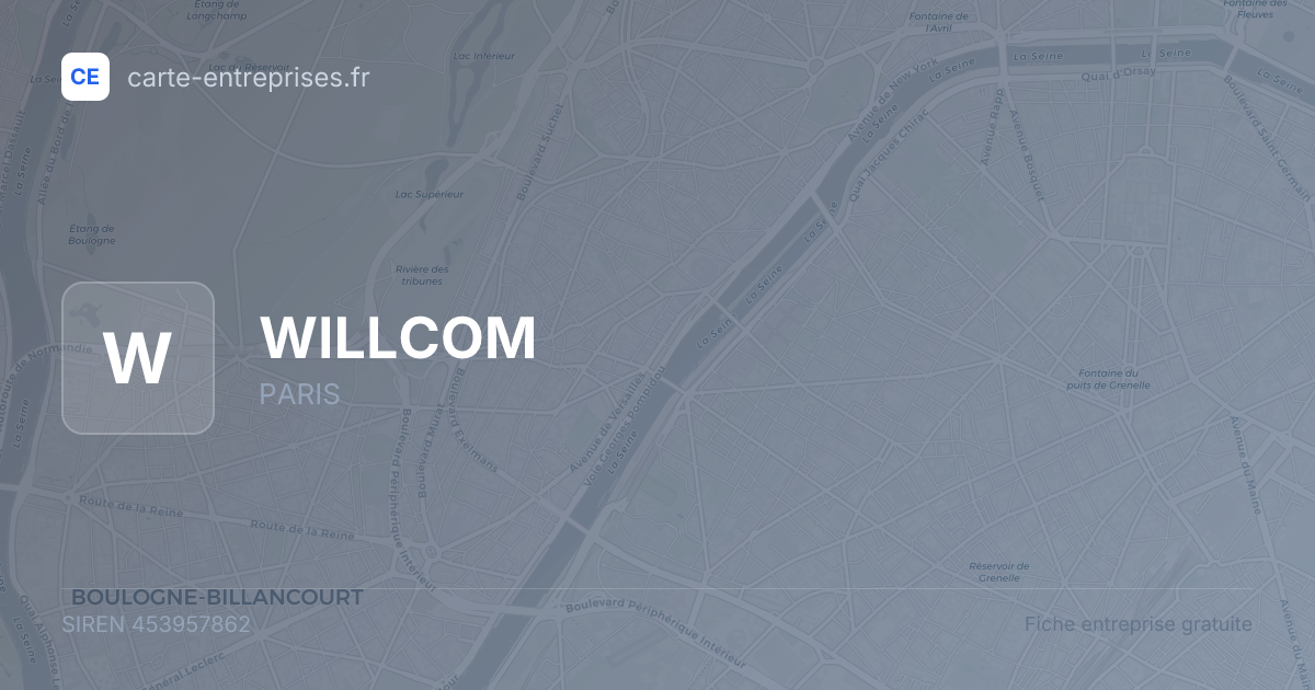 WILLCOM — 453957862 — fiche entreprise