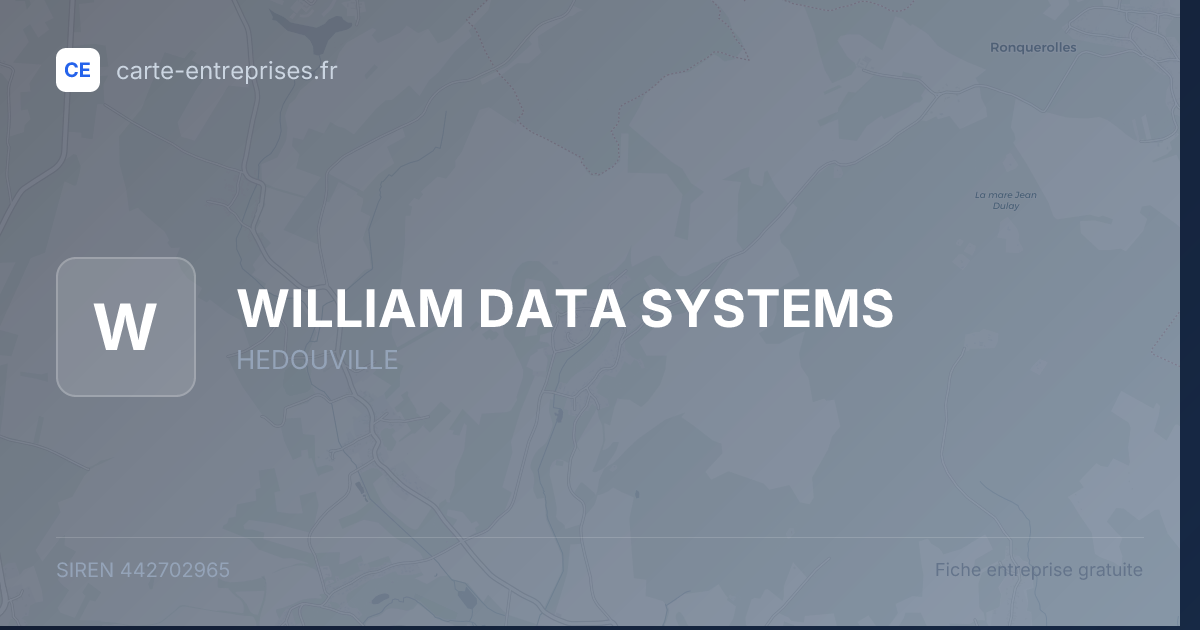 WILLIAM DATA SYSTEMS — 442702965 — fiche entreprise