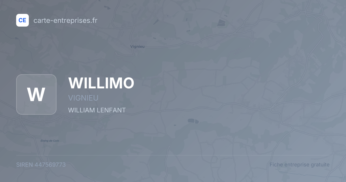 WILLIMO — 447569773 — fiche entreprise