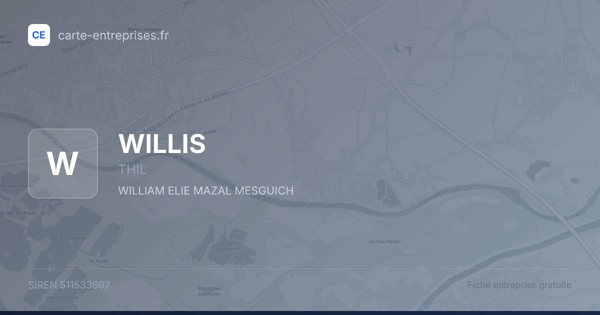 WILLIS — 511533697 — fiche entreprise