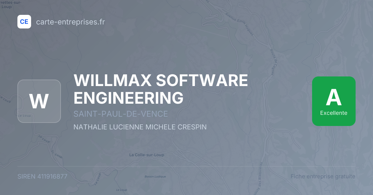 WILLMAX SOFTWARE ENGINEERING — 411916877 — fiche entreprise