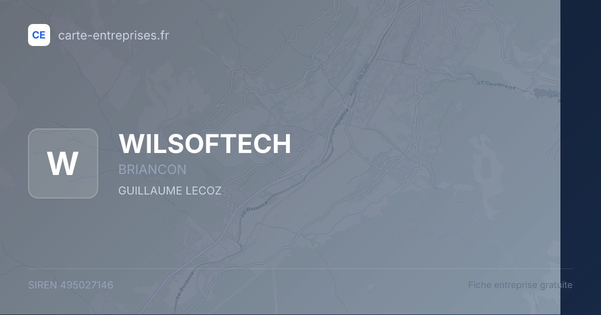 WILSOFTECH — 495027146 — fiche entreprise