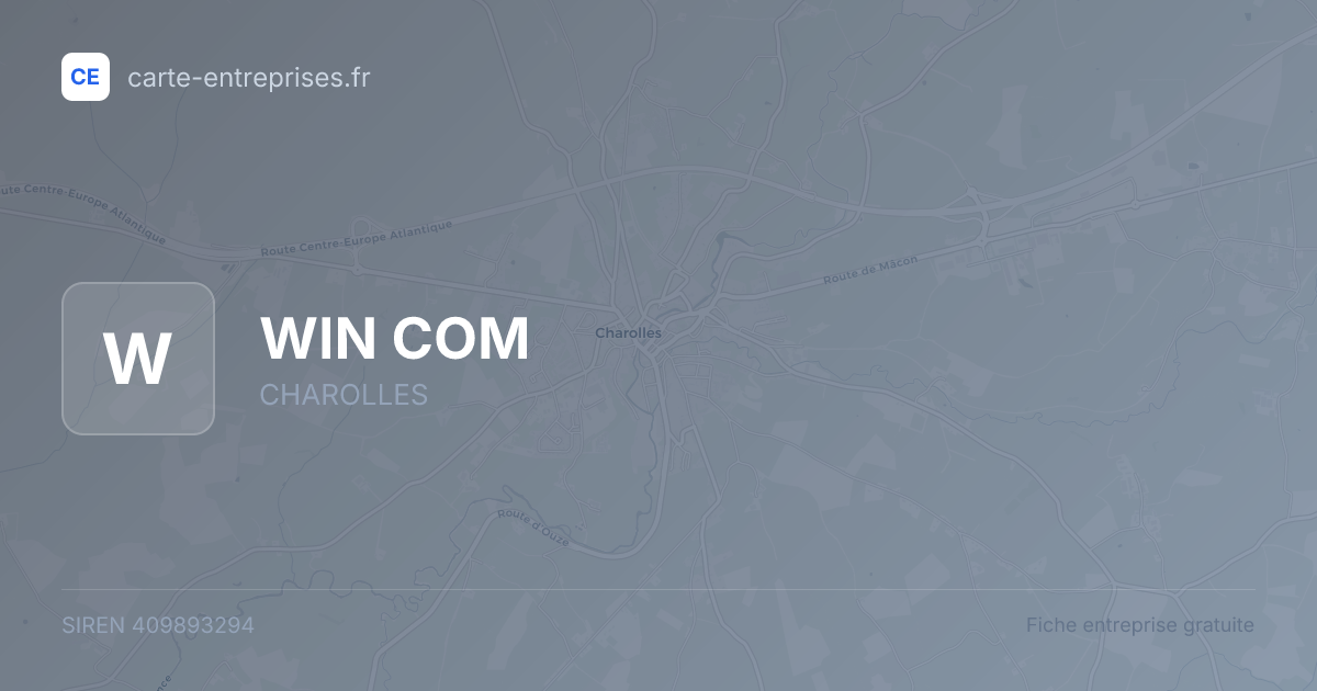 WIN COM — 409893294 — fiche entreprise