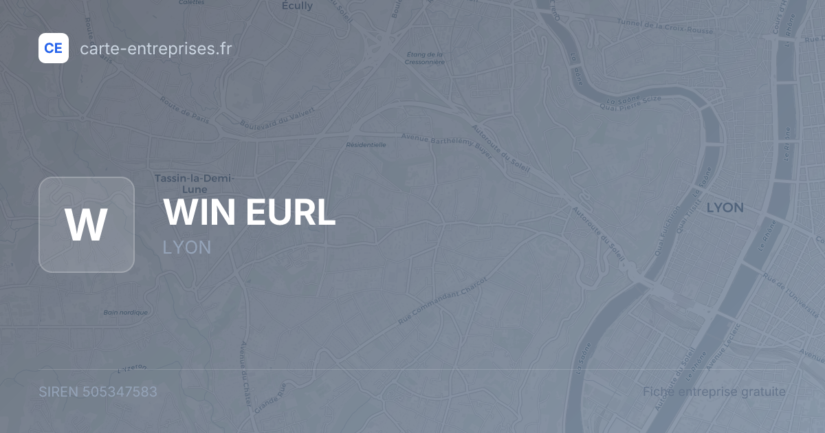 WIN EURL — 505347583 — fiche entreprise