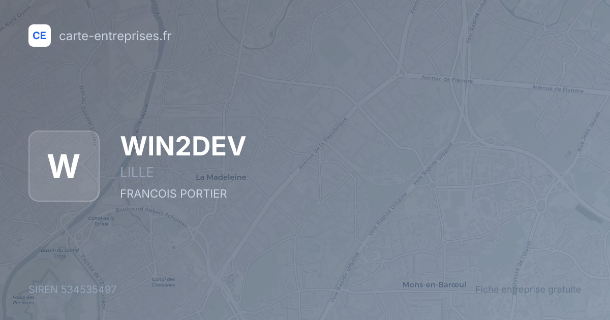 WIN2DEV — 534535497 — fiche entreprise