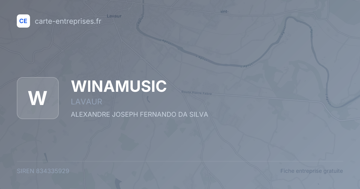 WINAMUSIC — 834335929 — fiche entreprise