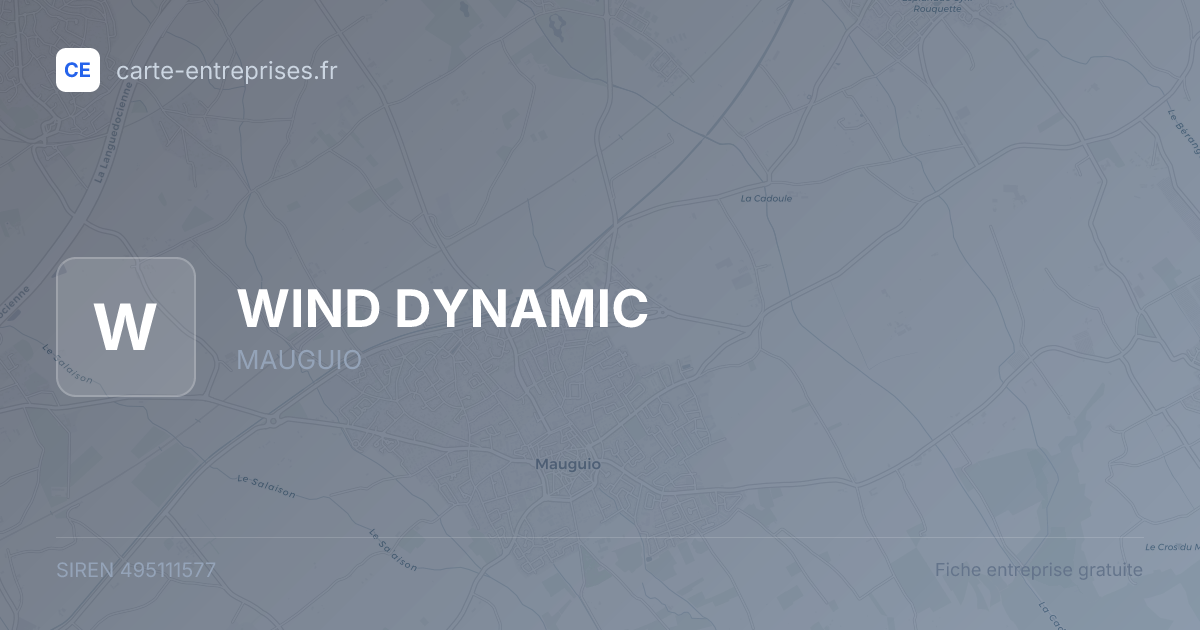 WIND DYNAMIC — 495111577 — fiche entreprise