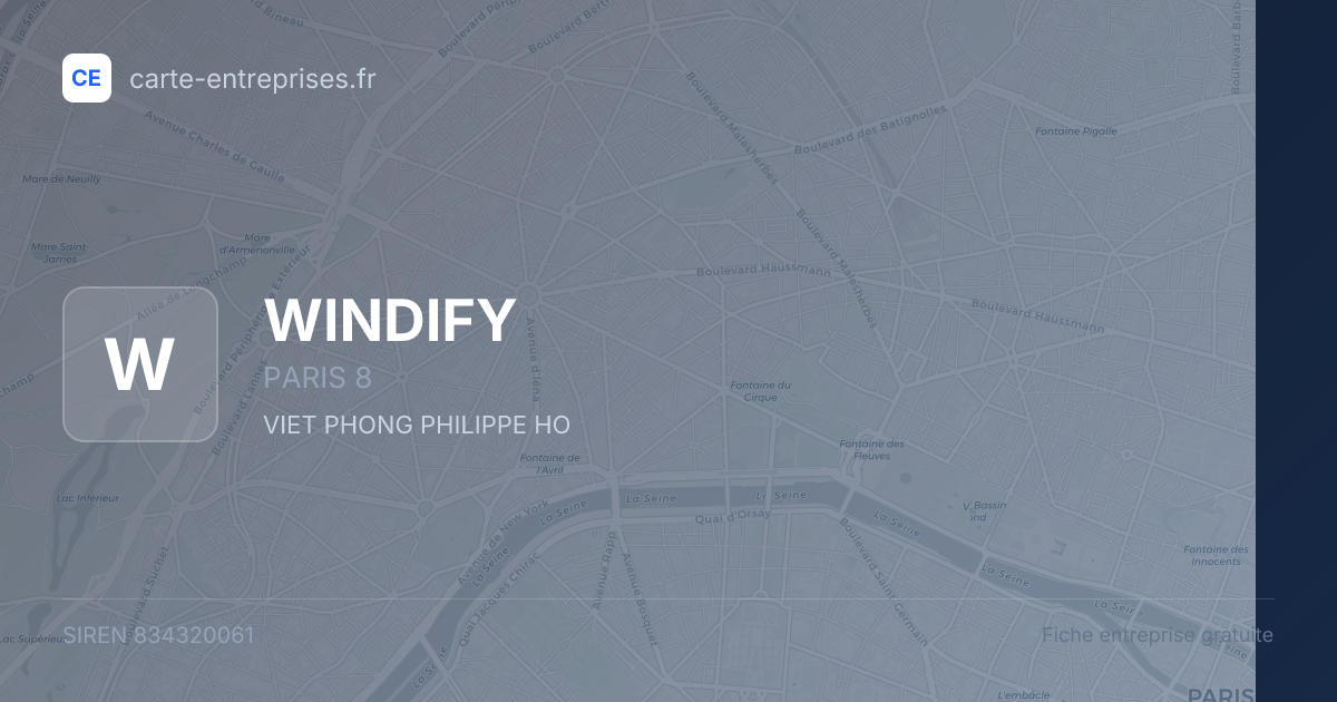 WINDIFY — 834320061 — fiche entreprise