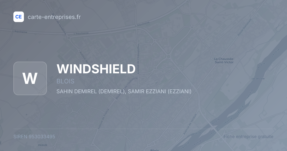 WINDSHIELD — 953033495 — fiche entreprise