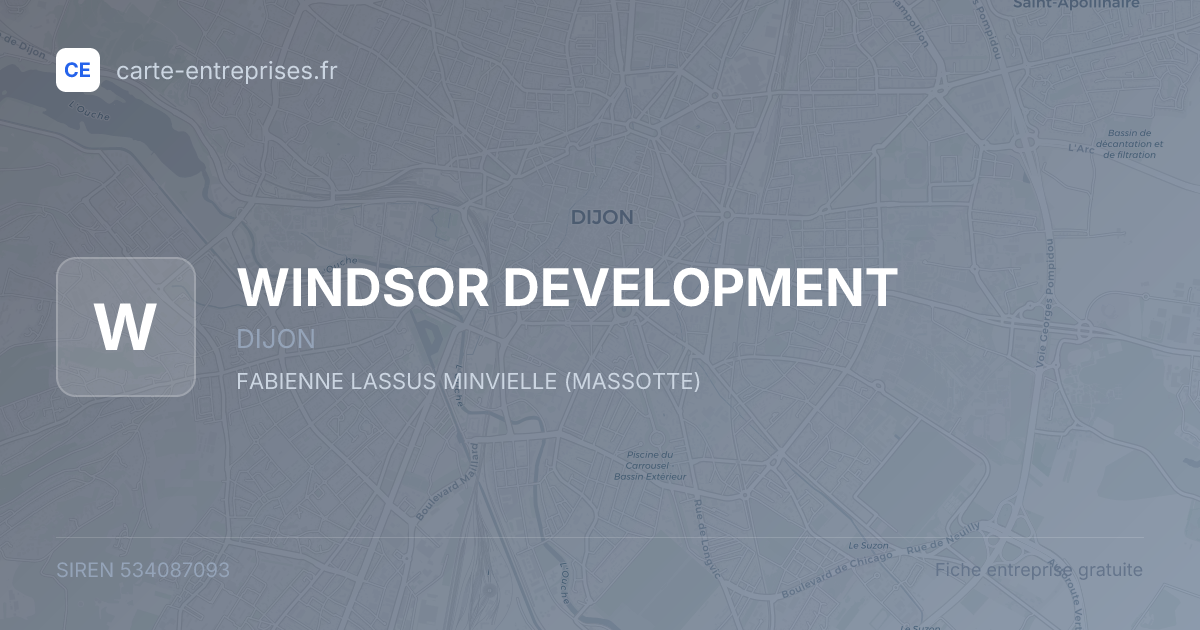 WINDSOR DEVELOPMENT — 534087093 — fiche entreprise
