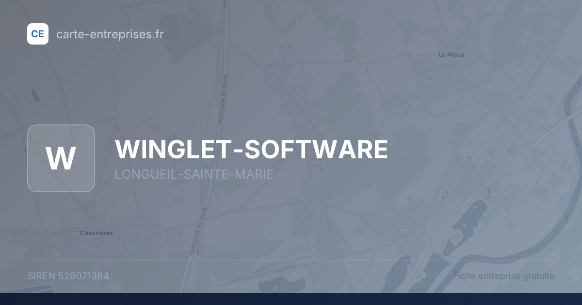 WINGLET-SOFTWARE — 528071384 — fiche entreprise