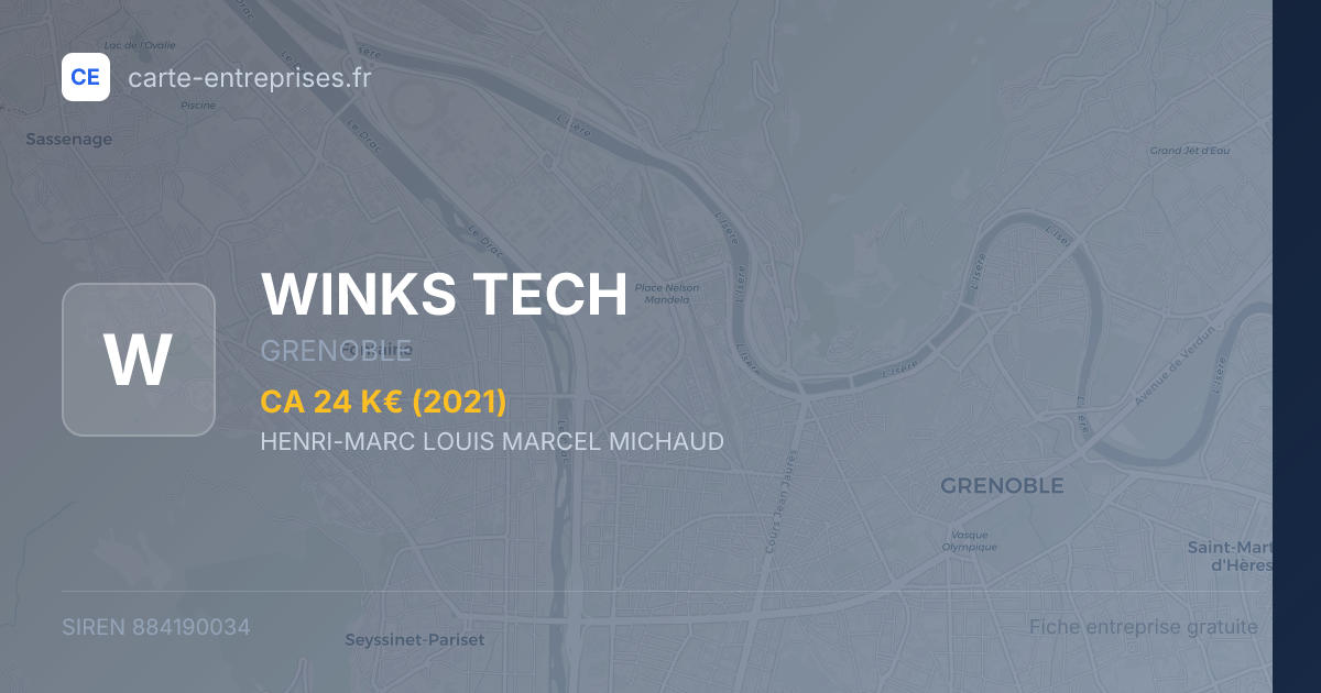 WINKS TECH — 884190034 — fiche entreprise