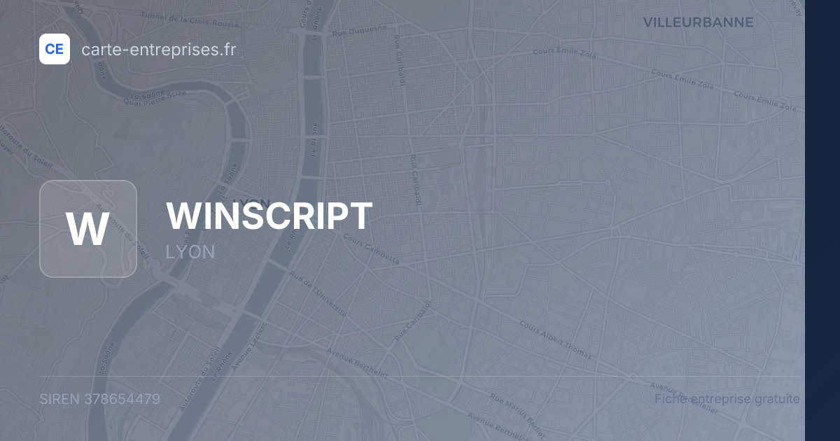 WINSCRIPT — 378654479 — fiche entreprise