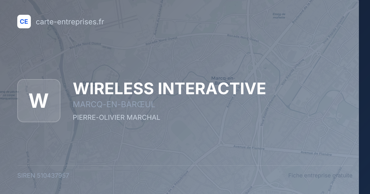 WIRELESS INTERACTIVE — 510437957 — fiche entreprise