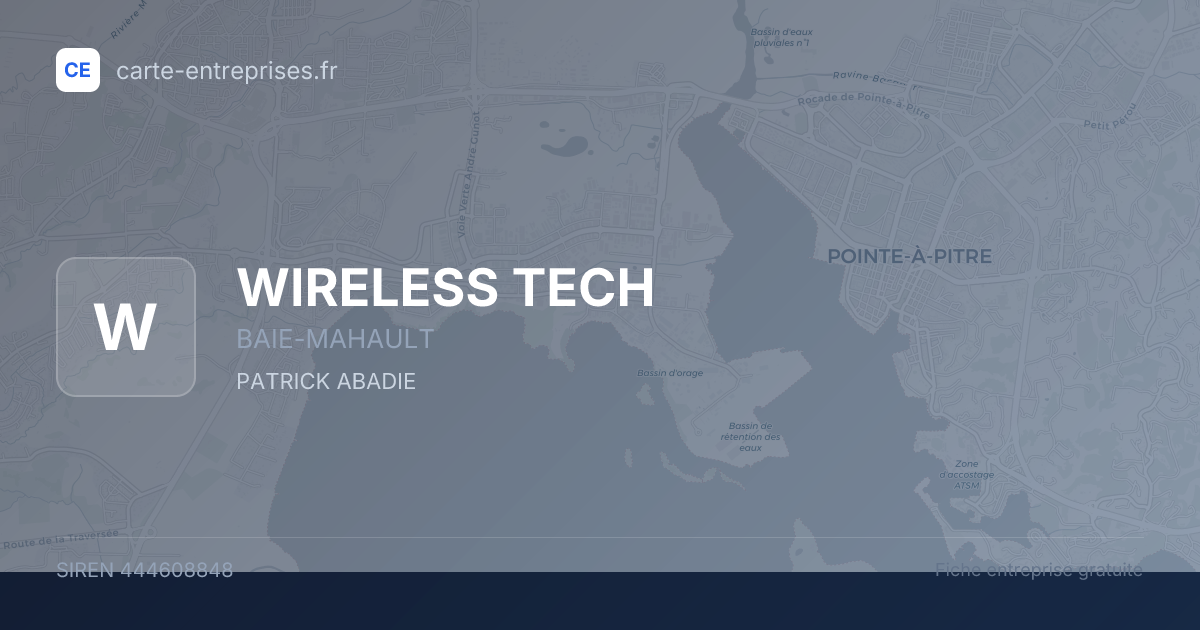 WIRELESS TECH — 444608848 — fiche entreprise