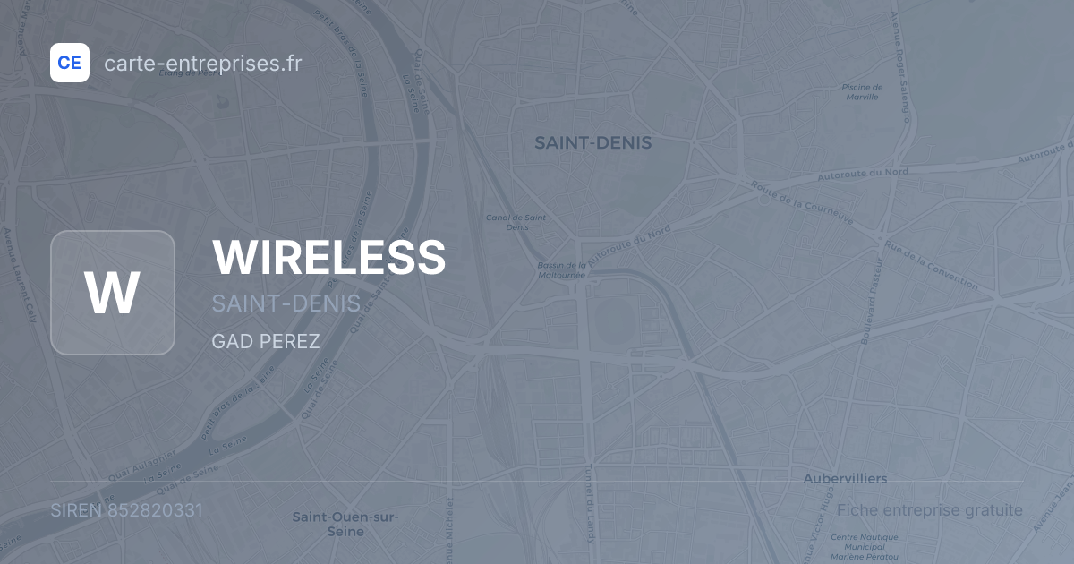 WIRELESS — 852820331 — fiche entreprise