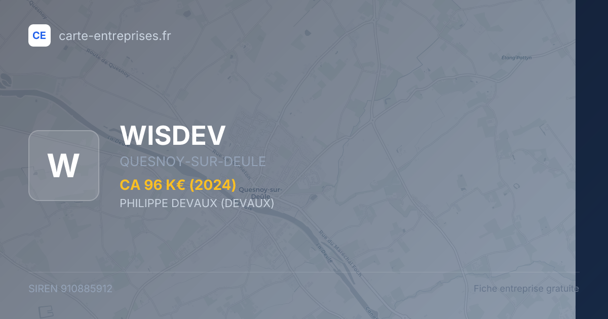 WISDEV — 910885912 — fiche entreprise