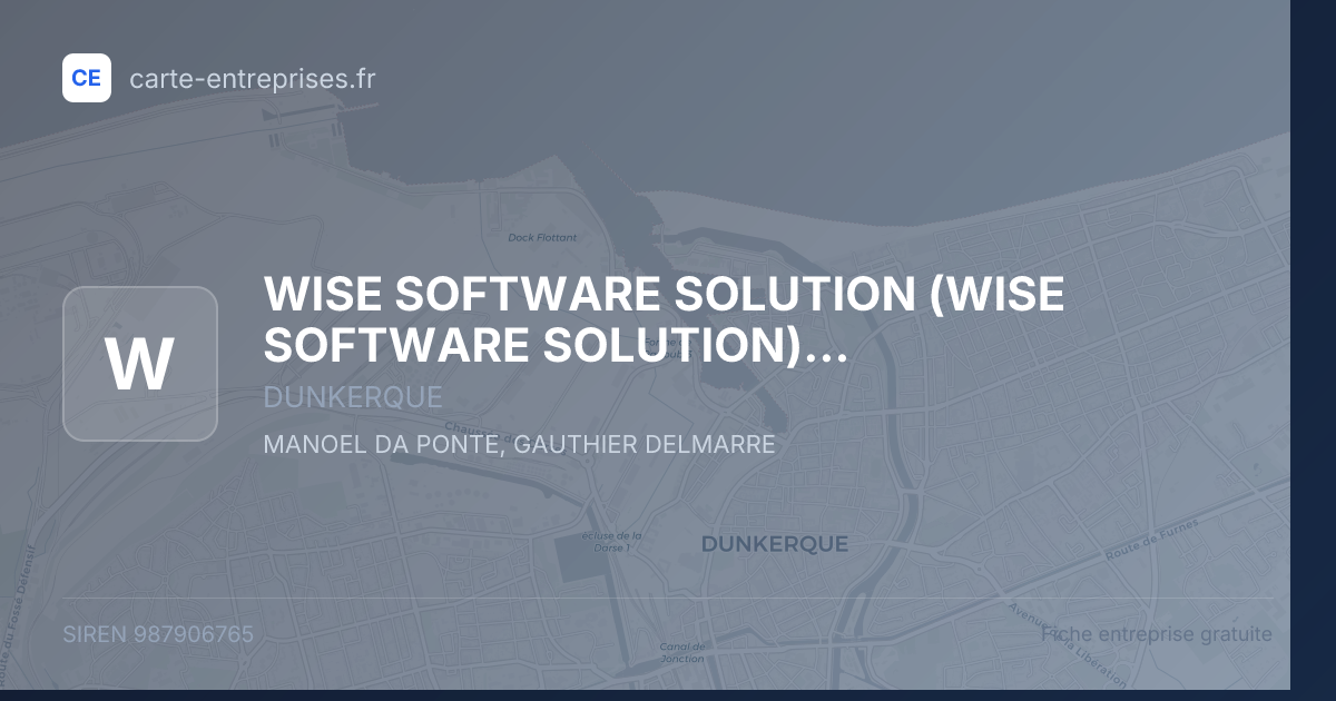 WISE SOFTWARE SOLUTION (WISE SOFTWARE SOLUTION) (WSS) — 987906765 — fiche entreprise
