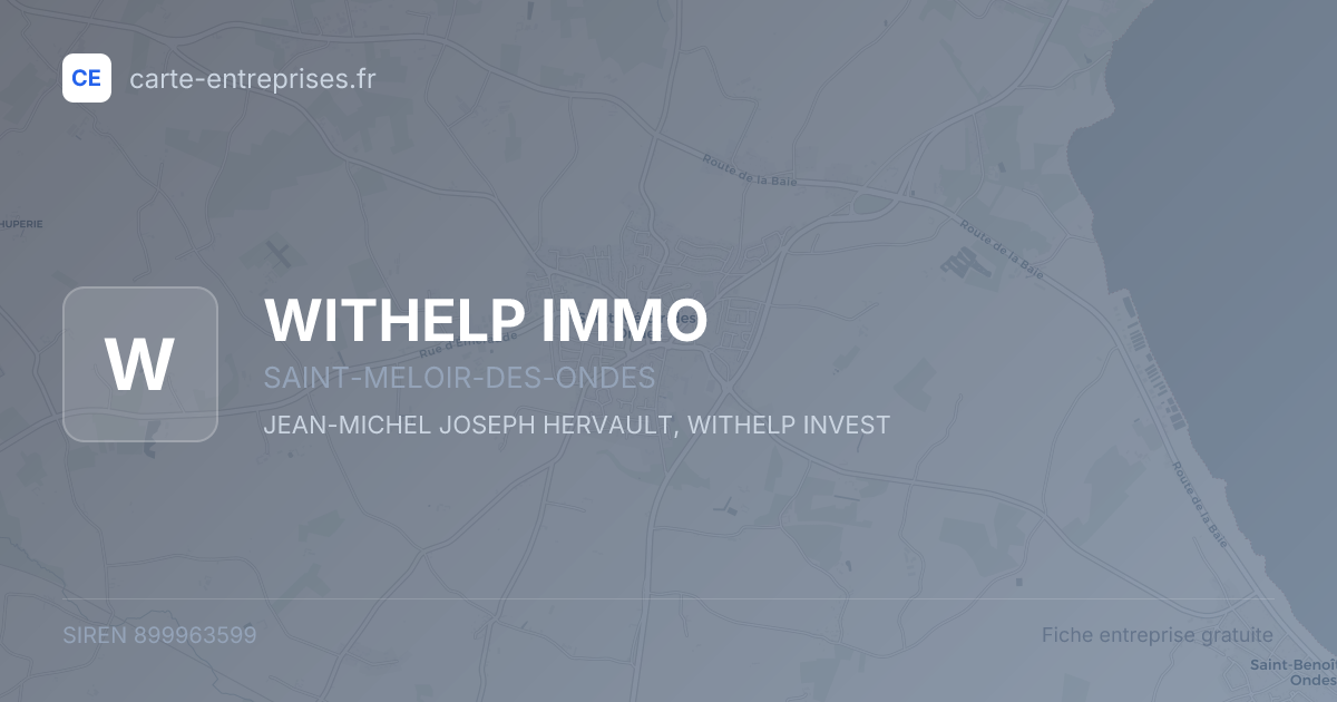 WITHELP IMMO — 899963599 — fiche entreprise