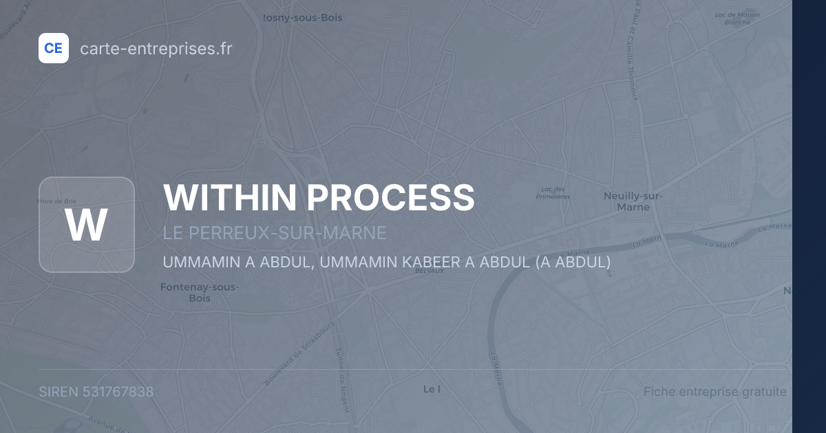 WITHIN PROCESS — 531767838 — fiche entreprise