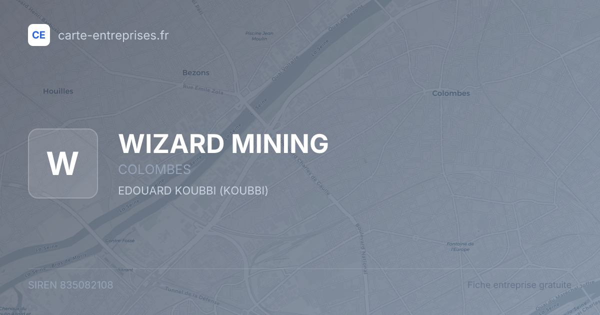 WIZARD MINING — 835082108 — fiche entreprise